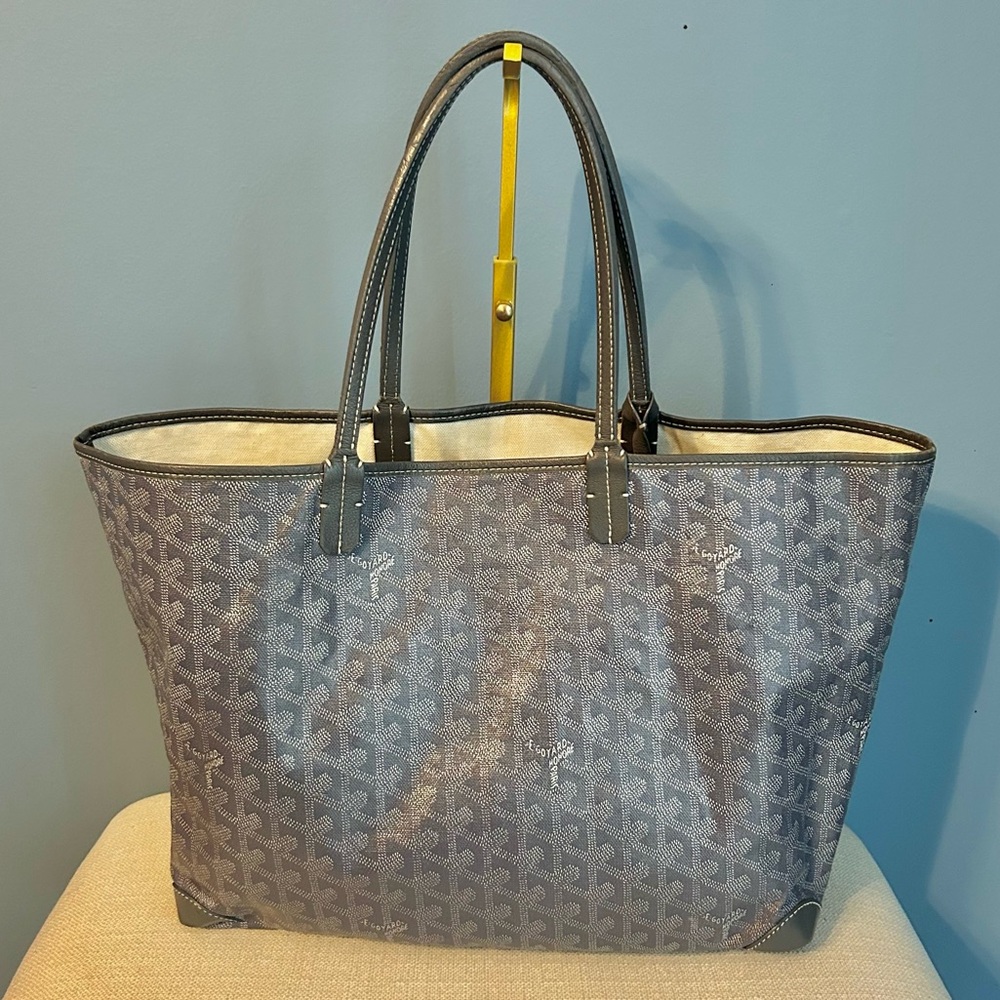 Goyard Gray Saint Louis PM Tote Bag - Picture 3 of 11